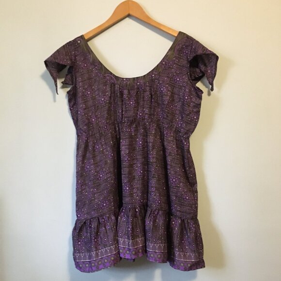100% Silk Fairy Grunge OAK Babydoll Tank Top - Medium - Picture 7 of 16